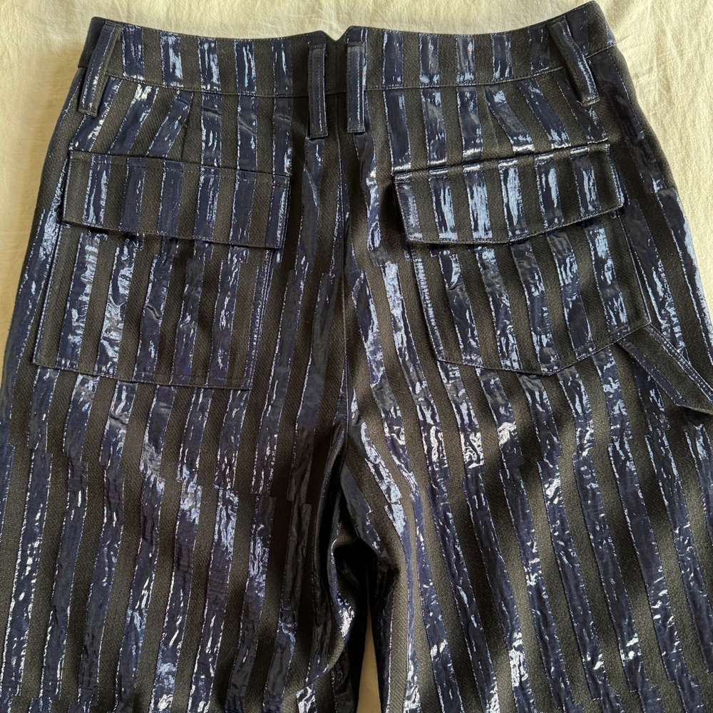 NEW - Christopher John Rogers X J.Crew - Striped Jacquard Pant- Sz 6 - Picture 3 of 7